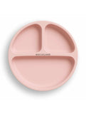 Farfurie compartimentata, Bocioland, Rotunda, Cu 3 compartimente, Fara BPA, 6-36 luni, Pink