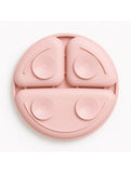 Farfurie compartimentata, Bocioland, Rotunda, Cu 3 compartimente, Fara BPA, 6-36 luni, Pink
