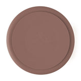 Farfurie compartimentata, Petite&Mars, Take&Match, Din silicon, Rotunda, Cu ventuza si 3 compartimente, Adecvata pentru masina de spalat vase si microunde, Nu absoarbe mirosuri, Fara BPA, 500 ml, 6 luni+, Velvet Latte, Maro pudrat