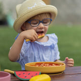 Farfurie, Petite&Mars, Take&Match, Din silicon, Cu ventuza, Fara BPA, Adecvata pentru masina de spalat vase si microunde, Nu absoarbe mirosuri, 6 luni+, 400 ml, Sweet Pea, Verde