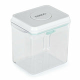 Recipient depozitare lapte praf, Feedo, 1700 ml, Capac etans, Din plastic, Fara BPA, Turcoaz