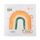 Set 2 museline, Feedo, Din bambus, Multifunctionale, Hipoalergenice, Cu indicator de varsta, Conform standardului european de securitate Oeko-Tex 100, Dimensiuni mari:120x120 cm, Multicolor