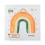 Set 2 museline, Feedo, Din bambus, Multifunctionale, Hipoalergenice, Cu indicator de varsta, Conform standardului european de securitate Oeko-Tex 100, Dimensiuni mari:120x120 cm, Multicolor