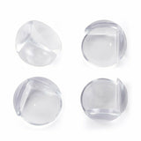 Set protectIi, Feedo, Pentru colturi ascutite, Usor de instalat, 3.6 x 3.6 x 2.7 cm, 4 bucati, Transparent