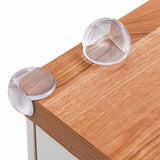 Set protectIi, Feedo, Pentru colturi ascutite, Usor de instalat, 3.6 x 3.6 x 2.7 cm, 4 bucati, Transparent