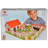 Ferma din lemn Eichhorn 39x36x14 cm cu accesorii