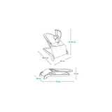 Fotoliu balansoar, Lionelo, Lilac, Cu arcada cu jucarii, Ergonomic, Reglare spatar in 3 pozitii, Pernuta moale invelita in tesatura de bambus, Pliabil, 0-6 luni, Bej