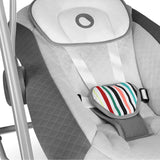 Fotoliu balansoar, Lionelo, Otto Cozy, Cu melodii, Cu 5 viteze de balansare, Cu temporizator, 57x55 cm, Gri