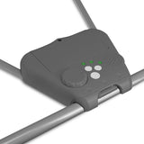 Fotoliu balansoar, Lionelo, Otto Cozy, Cu melodii, Cu 5 viteze de balansare, Cu temporizator, 57x55 cm, Gri