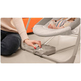 Fotoliu balansoar, Lionelo, Otto Cozy, Cu melodii, Cu 5 viteze de balansare, Cu temporizator, 57x55 cm, Gri