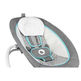 Fotoliu balansoar, Lionelo, Cu vibratii, Pascal Scandi, Cu 12 melodii linistitoare, Pliabil, 80x49 cm, Gri