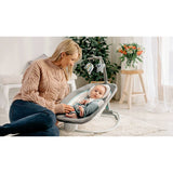 Fotoliu balansoar, Lionelo, Cu vibratii, Pascal Scandi, Cu 12 melodii linistitoare, Pliabil, 80x49 cm, Gri