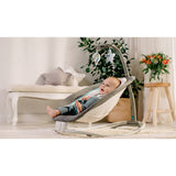 Fotoliu balansoar, Lionelo, Cu vibratii, Pascal Scandi, Cu 12 melodii linistitoare, Pliabil, 80x49 cm, Gri