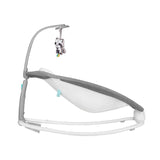 Fotoliu balansoar, Lionelo, Cu vibratii, Pascal Scandi, Cu 12 melodii linistitoare, Pliabil, 80x49 cm, Gri