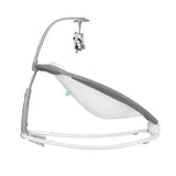 Fotoliu balansoar, Lionelo, Cu vibratii, Pascal Scandi, Cu 12 melodii linistitoare, Pliabil, 80x49 cm, Gri