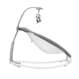 Fotoliu balansoar, Lionelo, Cu vibratii, Pascal Scandi, Cu 12 melodii linistitoare, Pliabil, 80x49 cm, Gri