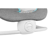 Fotoliu balansoar, Lionelo, Cu vibratii, Pascal Scandi, Cu 12 melodii linistitoare, Pliabil, 80x49 cm, Gri