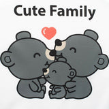 Fotoliu din burete, New Baby, Cute Family, Pentru copii, Din tesatura minky, 9 luni - 5 ani, Cu Husa detasabila, Gray