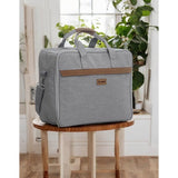 Geanta de voiaj spital, Jane, Cu compartiment impermeabil 41 x 50 x 7 cm, Dim Grey