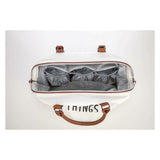 Geanta mamici, FreeON, Mommy things, Spatioasa si practica, Cu multiple buzunare, Include si 2 genti mai mici, Beige