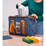 Geanta pentru mamicI, Lionelo, Ida, Cu multiple compartimente, Albastru