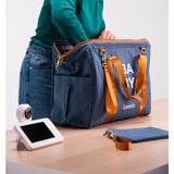 Geanta pentru mamicI, Lionelo, Ida, Cu multiple compartimente, Albastru