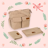 Geanta pentru mamici, Jane, Cu 2 buzunare exterioare, Cu multiple compartimente, Cu saltea de infasat inclusa, 44 x 34 cm, Conform cu standardul de securitate europeana EN 71-3:2019, Sesame