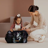 Geanta pentru mamici, Lionelo, Ida, Golden Moments, Editie limitata, Cu multiple compartimente, Negru