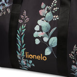Geanta pentru mamici, Lionelo, Ida, Golden Moments, Editie limitata, Cu multiple compartimente, Negru
