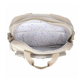 Geanta pentru scutece, FreeON, Style, Impermbeabila, Cu multiple buzunare, Dimensiune compacta, 39x32x18 cm, Grey/beige