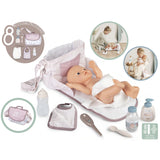 Gentuta de infasat pentru papusa Smoby Baby Nurse Changing Bag crem cu accesorii