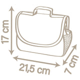 Gentuta de infasat pentru papusa Smoby Baby Nurse Changing Bag crem cu accesorii