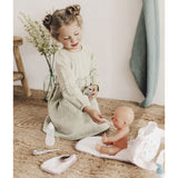 Gentuta de infasat pentru papusa Smoby Baby Nurse Changing Bag crem cu accesorii