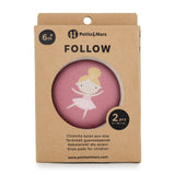 Genunchiere cu pernute, Petite&Mars, Cu elastic, Material respirabil, Stratul antiderapant, 13x10 cm, 6 luni+, Roz