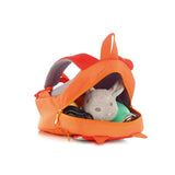 Ghiozdanel, Jane, Fox, Cu un compartiment interior pentru sticla, Inchidere cu fermoar, Bretele si spate captusite si moi, Cu eticheta pentru nume, 20.5 x 9 x 30 cm