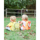 Ghiozdanel, Jane, Frog, Cu un compartiment interior pentru sticla, Inchidere cu fermoar, Bretele si spate captusite si moi, Cu eticheta pentru nume, 20.5 x 9 x 30 cm