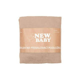 Husa, New Baby, Pentru saltea de infasat, 50x70 cm, Cu banda elastica, Bumbac terry, Beige