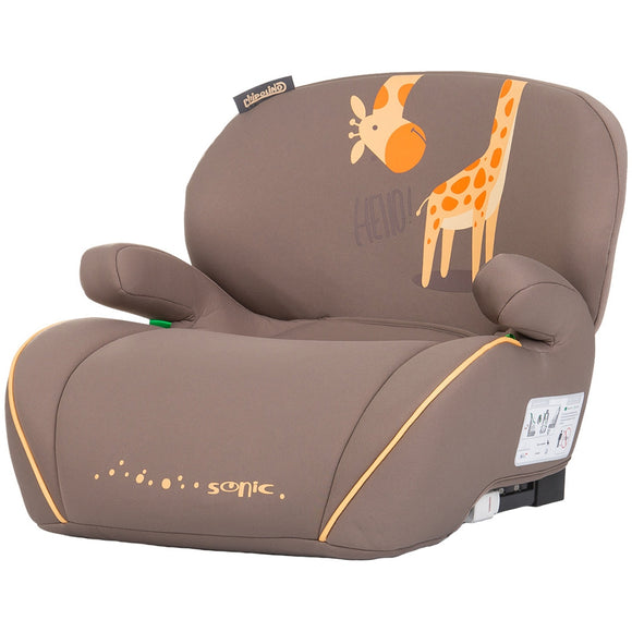 Inaltator auto Chipolino Sonic I-Size 125-150 cm cu sistem Isofix giraffe, testat ADAC