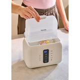 Incalzitor biberoane, Lionelo, ThermUp Duo, 6 moduri de operare, Incalzire, Pastrare temperatura, Decongelare, Senzor pentru temperatura, Oprire automata, Panou tactil, Pentru 2 biberoane simultan, fara BPA, Alb