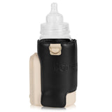 Incalzitor biberoane, Lionelo, ThermUp Go Evo, Portabil, Cu 5 niveluri de incalzire, Cu buton Safety Control, Mentinere caldura pana la 9h, Incarcare USB, Negru/Auriu