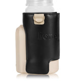 Incalzitor biberoane, Lionelo, ThermUp Go Evo, Portabil, Cu 5 niveluri de incalzire, Cu buton Safety Control, Mentinere caldura pana la 9h, Incarcare USB, Negru/Auriu