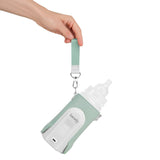 Incalzitor biberoane, Lionelo, ThermUp Go Evo, Portabil, Cu 5 niveluri de incalzire, Cu buton Safety Control, Mentinere caldura pana la 9h, Incarcare USB, Verde