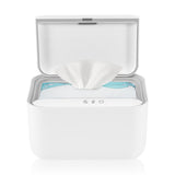 Incalzitor servetele umede, Lionelo, Babybliss, Cu 3 setari de temperatura, Loc suficient pentru un intreg pachet de servetele umede, Panou de control cu ecran tactil, Fara BPA, White