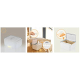 Incalzitor servetele umede, Lionelo, Babybliss, Cu 3 setari de temperatura, Loc suficient pentru un intreg pachet de servetele umede, Panou de control cu ecran tactil, Fara BPA, White