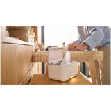 Incalzitor servetele umede, Lionelo, Babybliss, Cu 3 setari de temperatura, Loc suficient pentru un intreg pachet de servetele umede, Panou de control cu ecran tactil, Fara BPA, White