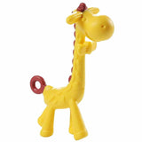 Jucarie de dentitie, Bocioland, Amelioareaza gingiile dureroase, Design ergonomic, Fara BPA, 0 luni+, Giraffe Yellow/Red