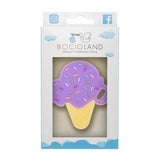Jucarie de dentitie, Bocioland, Din silicon, Stimuleaza abilitatile motorii fine, Calmeaza durerea gingiei, 0 luni+, Ice Berry