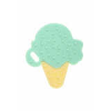 Jucarie de dentitie, Bocioland, Din silicon, Stimuleaza abilitatile motorii fine, Calmeaza durerea gingiei, 0 luni+, Mint Ice