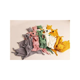 Jucarie interactiva, New Baby, Rabbit, Din muselina, Bumbac, 30x30 cm, 0 luni+, White