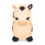 Jumper, Feedo, In forma de vacuta, Cu pompa inclusa, Din cauciuc, Pana la 70 kg, 50x46x23 cm, 36 luni+, Cream